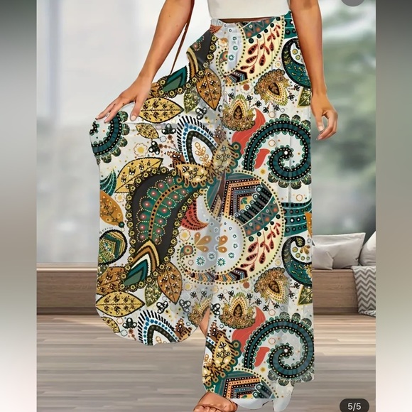 Boho wid leg pants - Picture 5 of 5